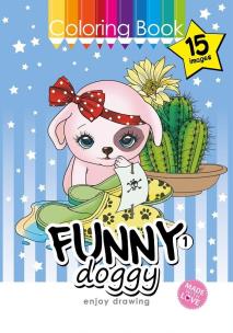 Opakowanie Kolorowanka A4 15 obrazków Zabawne pieski 1