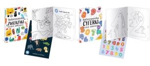 Opakowanie Kolorowanka A4/16K z naklejkami cyferki,zwierzaki