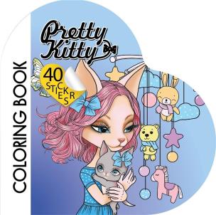 Opakowanie Kolorowanka Curly z naklejkami BR Serce 2211