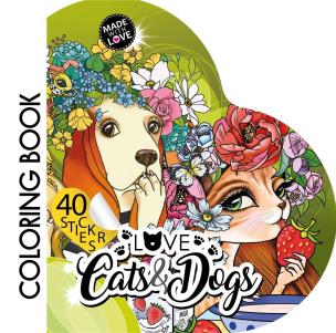 Opakowanie Kolorowanka Curly z naklejkami BR Serce 2215