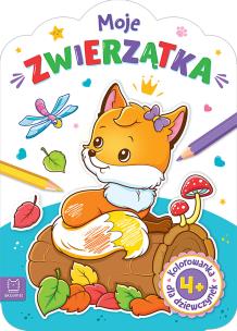 Kolorowanka dla dziewczynek. Moje zwierzątka. Autor: Bator Agnieszka. Multiszop.pl Okładka książki Kolorowanka dla dziewczynek. Moje zwierzątka