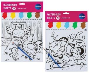 Opakowanie Kolorowanka do malowania wodą 6 obrazków