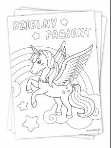 Kolorowanka dzienego pacjenrta A5 Jednorożec 10szt. Wydawca: LearnHow. Multiszop.pl Opakowanie Kolorowanka dzienego pacjenrta A5 Jednorożec 10szt