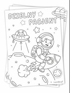 Opakowanie Kolorowanka dzienego pacjenta A5 Kosmonauta 10szt