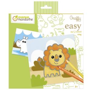 Kolorowanka Graffy Easy Dzikie zwierzęta. Wydawca: Avenue Mandarine. Multiszop.pl Opakowanie Kolorowanka Graffy Easy Dzikie zwierzęta