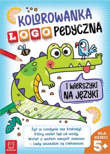 Kolorowanka logopedyczna i wierszyki na języki. Autor: Michalec Bogusław. Multiszop.pl Okładka książki Kolorowanka logopedyczna i wierszyki na języki
