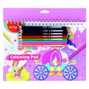 Opakowanie Kolorowanka + naklejki, kredki, blok MIX