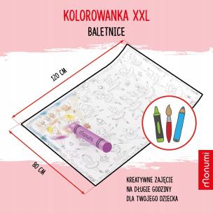 Opakowanie Kolorowanka podłogowa Coloring Poster XXL Baletnice