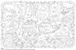 Opakowanie Kolorowanka podłogowa XXL Zoo wyd.2022