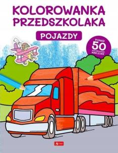 Okładka książki Kolorowanka przedszkolaka. Pojazdy