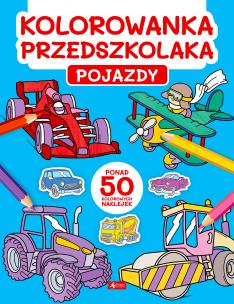 Okładka książki Kolorowanka przedszkolaka. Pojazdy