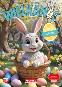 Okładka książki Kolorowanka Wielkanoc z zajączkiem z naklejkami