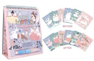 Kolorowanka Wodna z Pisakiem Baletnice 6 kart. Wydawca: Floss & Rock. Multiszop.pl Opakowanie Kolorowanka Wodna z Pisakiem Baletnice 6 kart