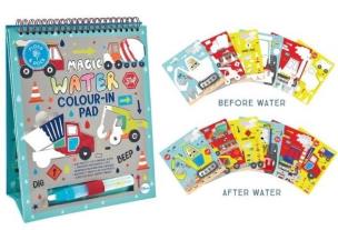 Kolorowanka Wodna z Pisakiem i Podpórką Na Budowie. Wydawca: Floss & Rock. Multiszop.pl Opakowanie Kolorowanka Wodna z Pisakiem i Podpórką Na Budowie