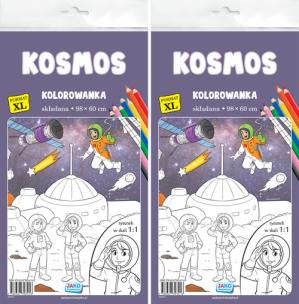 Opakowanie Kolorowanka XL. Kosmos 2szt/zgr