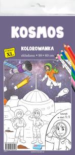 Kolorowanka XL kosmos. Autor:   Praca zbiorowa. Multiszop.pl Okładka książki Kolorowanka XL kosmos