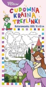 Okładka książki Kolorowanka XXL. Cudowna kraina Treflinki