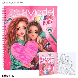 Opakowanie Kolorowanka z cekinowym sercem TOPModel 12977A