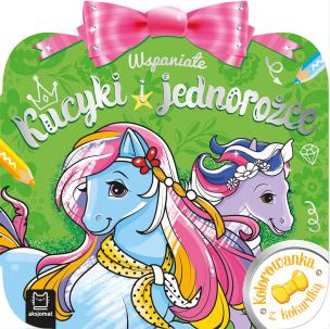 Okładka książki Kolorowanka z kokardką. Wspaniałe kucyki i jednorożce