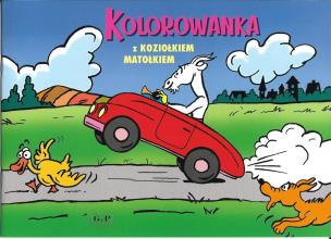 Okładka książki Kolorowanka z Koziołkiem Matołkiem - autko