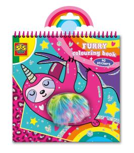 Kolorowanka  z naklejkami Futrzaki Leniwiec. Wydawca: SES Creative. Multiszop.pl Opakowanie Kolorowanka  z naklejkami Futrzaki Leniwiec