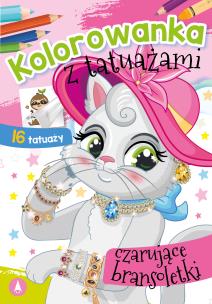 Okładka książki Kolorowanka z tatuażami. Czarujące bransoletki