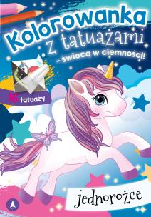 Okładka książki Kolorowanka z tatuażami. Jednorożce