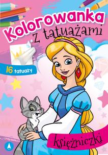 Okładka książki Kolorowanka z tatuażami. Księżniczki