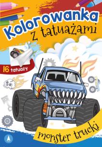 Okładka książki Kolorowanka z tatuażami. Monster trucki