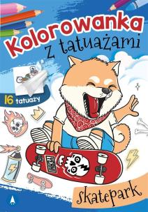 Okładka książki Kolorowanka z tatuażami. Skatepark