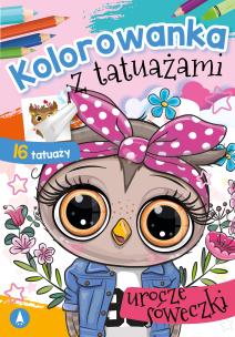Okładka książki Kolorowanka z tatuażami. Urocze sóweczki