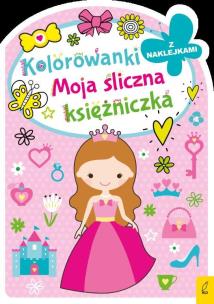 Okładka książki Kolorowanka z wykrojnikiem. Moja śliczna księżniczka