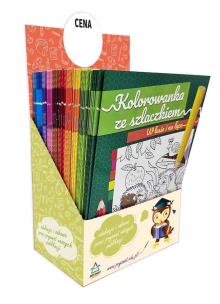 Okładka książki Kolorowanka ze szlaczkiem display 60szt