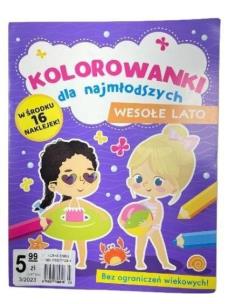Okładka książki Kolorowanki dla najmłodszych. Wesołe lato