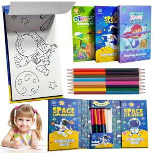 Opakowanie Kolorowanki zamykane 8 kredek