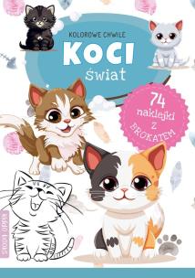 Okładka książki Kolorowe chwile. Koci świat