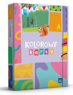 Kolorowe karty. Poziom A Trzylatek Pakiet. Autor:   Praca zbiorowa. Multiszop.pl Okładka książki Kolorowe karty. Poziom A Trzylatek Pakiet