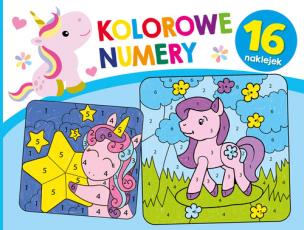 Okładka książki Kolorowe numery. Jednorożce