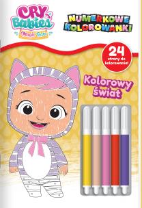 Okładka książki Kolorowy świat. Numerkowe kolorowanki. Cry Babies