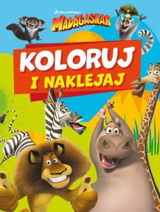 Okładka książki Koloruj i naklejaj. Madagaskar