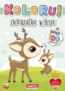 Okładka książki Koloruj Zwierzątka w lesie