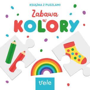 Kolory. Książka z puzzlami. Autor: Opracowanie zbiorowe. Multiszop.pl Okładka książki Kolory. Książka z puzzlami