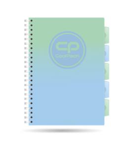 Opakowanie Kołozeszyt A4 100k kratka PP Coolpack gradient mojito