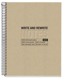 Opakowanie Kołozeszyt A4/120K kratka beżowy