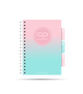 Opakowanie Kołozeszyt A5 100k kratka PP Coolpack gradient strawberry