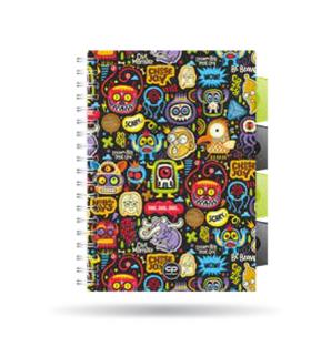 Opakowanie Kołozeszyt A5 100k kratka PP Coolpack scary stickers