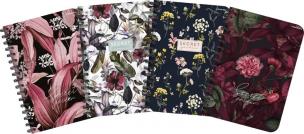 Opakowanie Kołozeszyt A5/100K kratka Secret Garden (5szt)