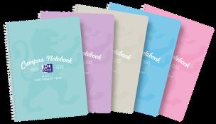 Opakowanie KOŁOZESZYT OXFORD CAMPUS A4+ 80K 90G K5X5 PASTEL