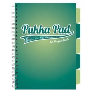 Kołozeszyt Pukka Pad A4 Project Book Dark Teal turkusowy. Wydawca: Pukka Pads. Multiszop.pl Opakowanie Kołozeszyt Pukka Pad A4 Project Book Dark Teal turkusowy