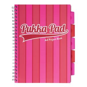 Kołozeszyt Pukka Pad A4 Project Book Vogue różowy. Wydawca: Pukka Pads. Multiszop.pl Opakowanie Kołozeszyt Pukka Pad A4 Project Book Vogue różowy